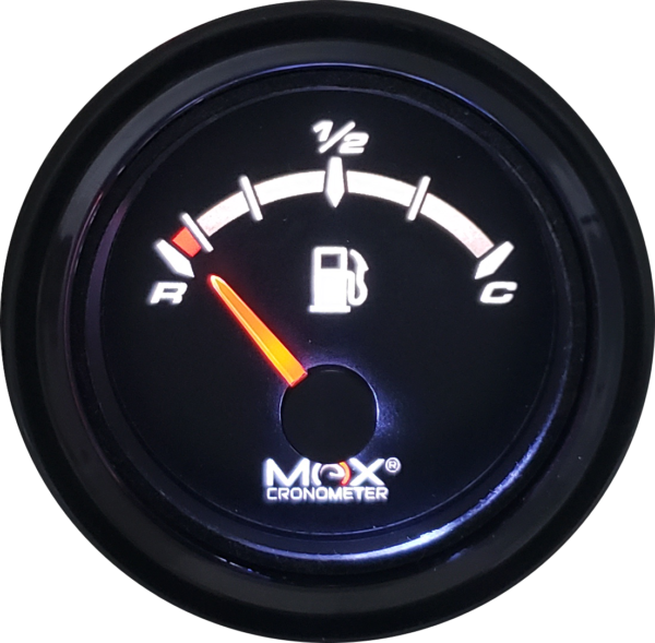 Painel Fusca - Velocímetro 180km/h / Ind. Combustível e Boia de Braço / Temperatura / Voltímetro / Sinaleira - Extreme Preto | MaxCronometer - Image 3