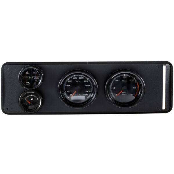 Painel de Kombi com 4 Instrumentos VELOCÍMETRO / CONTAGIRO / INDICADOR DE FUNÇÕES / NÍVEL DE COMBUSTÍVEL - Extreme Preto - MAXCRONOMETER