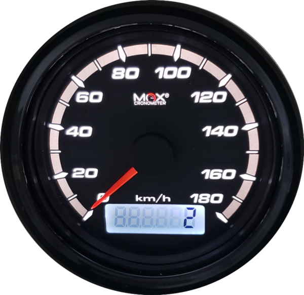 Painel Fusca - Velocímetro 180km/h / Ind. Combustível e Boia de Braço / Temperatura / Voltímetro / Sinaleira - Extreme Preto | MaxCronometer - Image 2